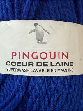 Pingouin Yarn 2 skeins 100% Wool 100g 3oz 200 Yards in Blue Col 073 Lot 8712